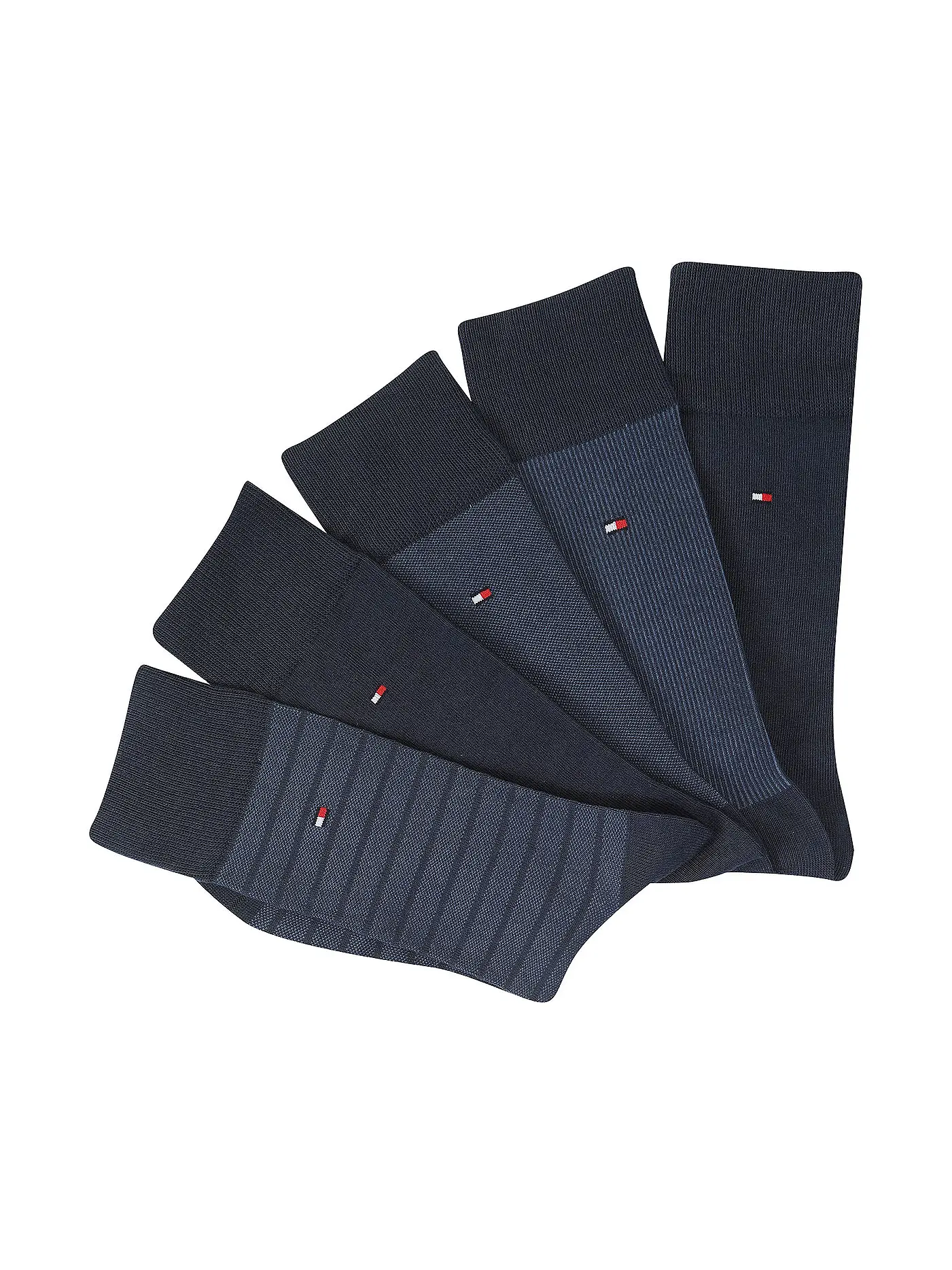 TOMMY HILFIGER | Socken Geschenkbox 5er Pkg black | blau